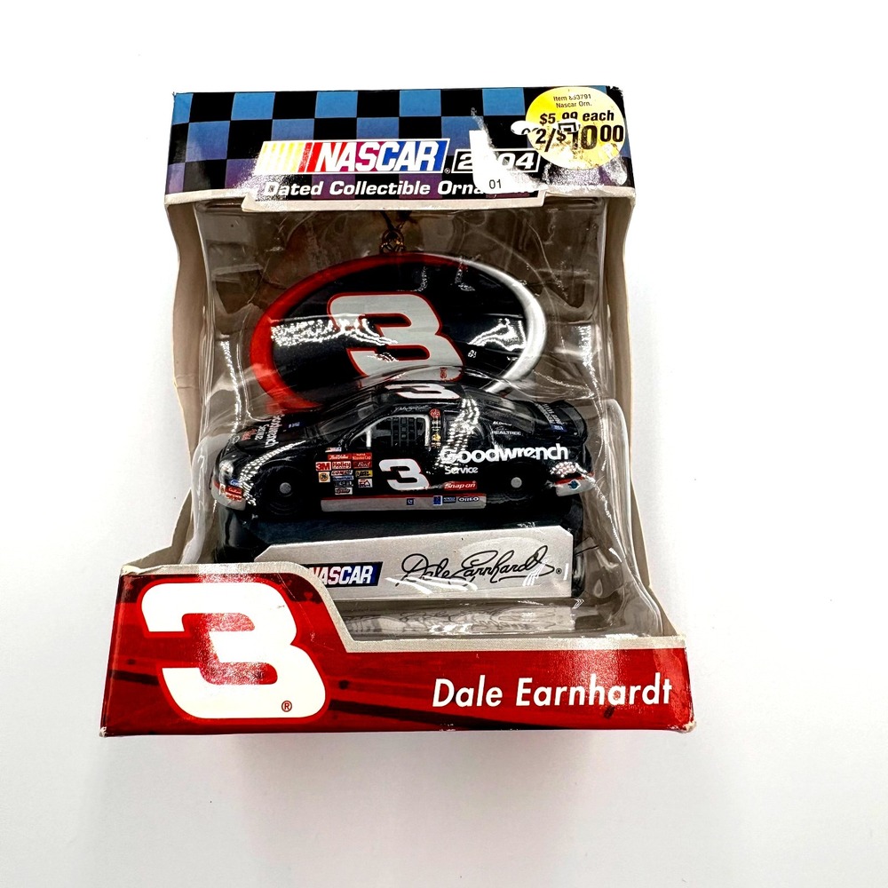 Nascar Dale Earnhardt Collectible Ornament 2004 Vintage Number 3-New in Box